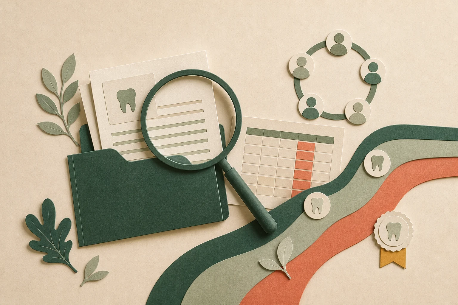 A dental PPO contract and fee schedule under close review