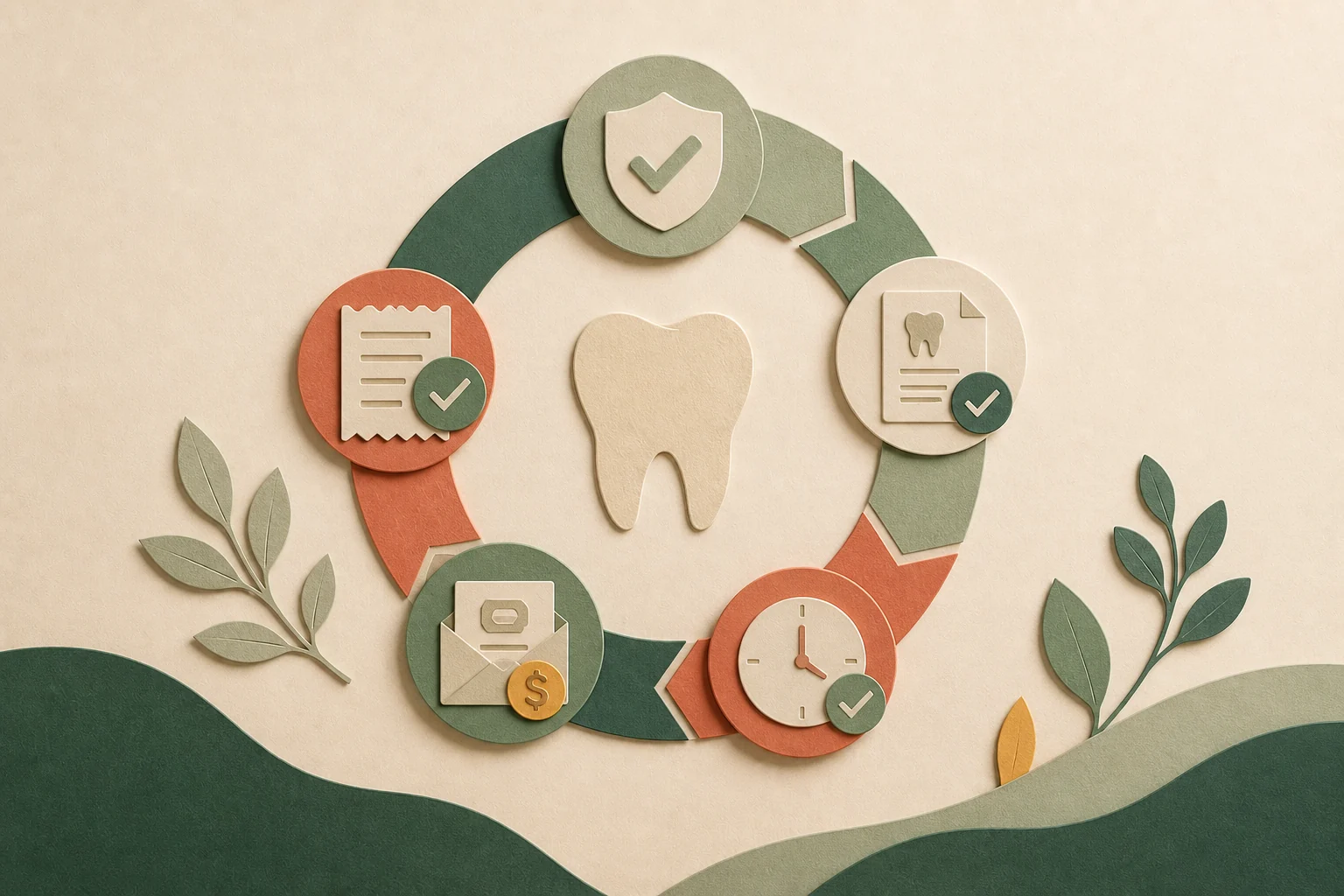 Eligibility, claims, follow-up, payment, and posting connected in one dental revenue cycle